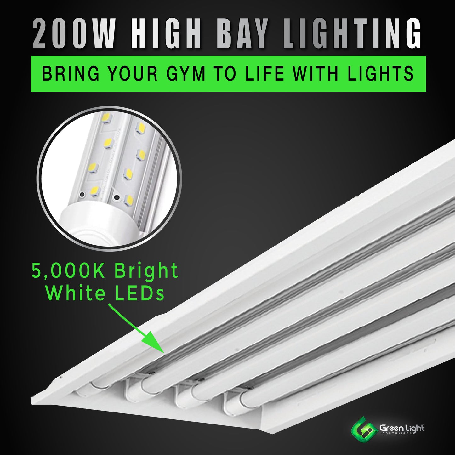 LED Troffer High Bay Light 220W 5,000K